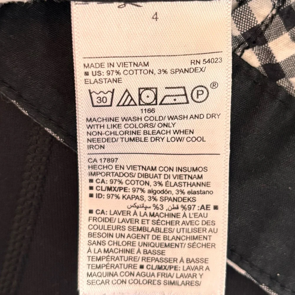 Old Navy Black & White Gingham Bermuda Shorts - Picture 6 of 6